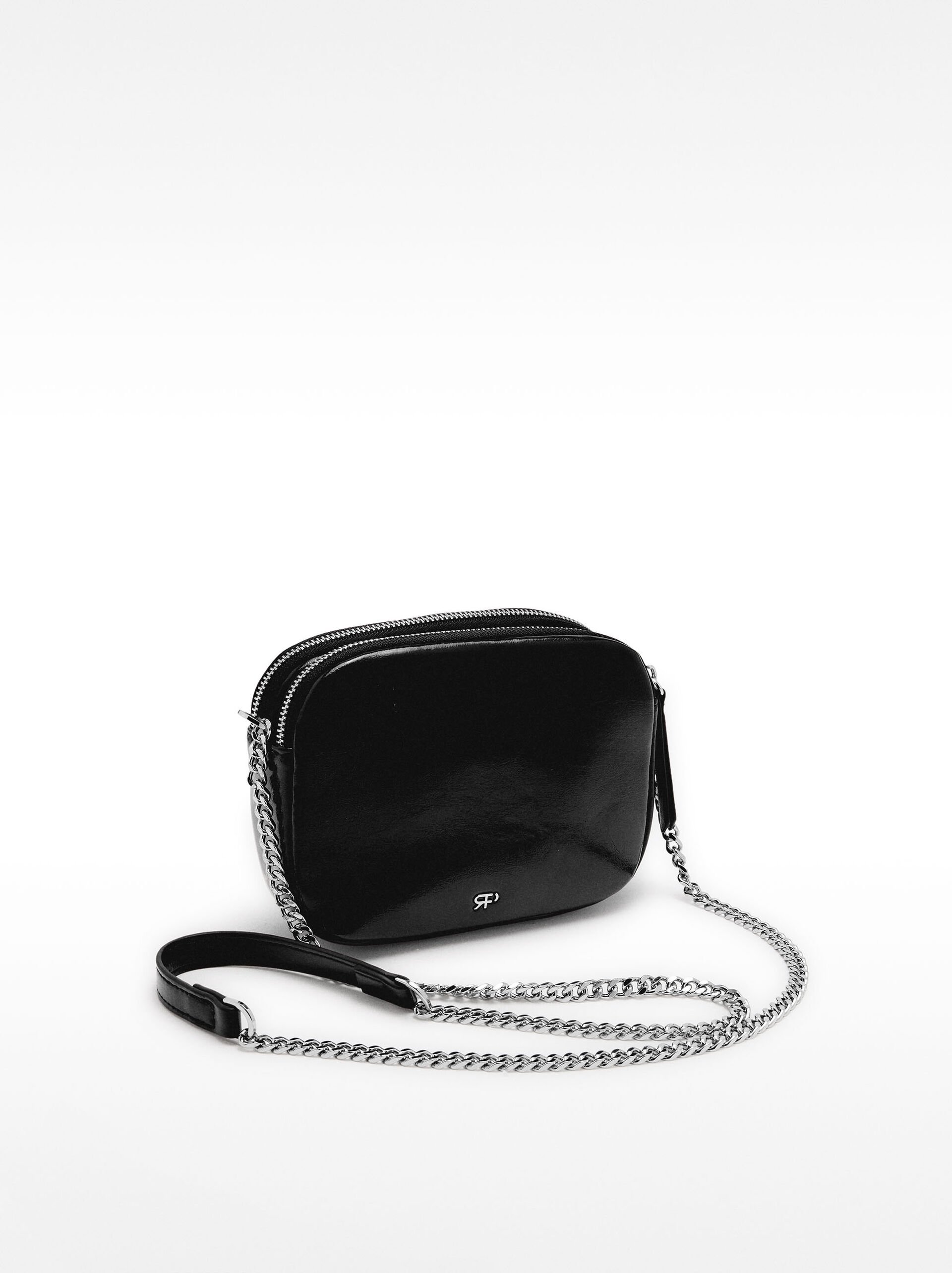 Sac bandoulière avec détails métalliques image number 3.0