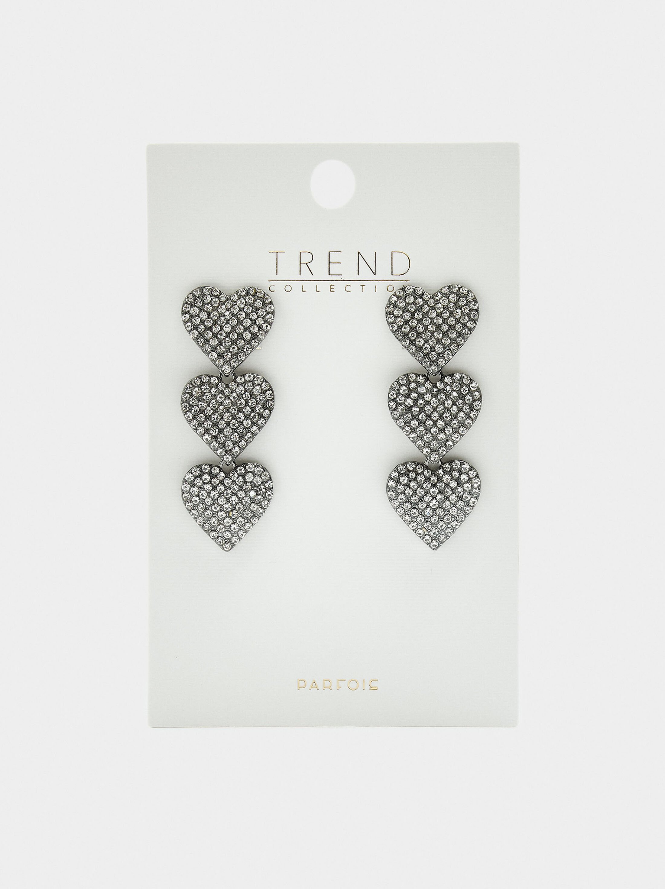 Maxi earrings with hearts image number 2.0