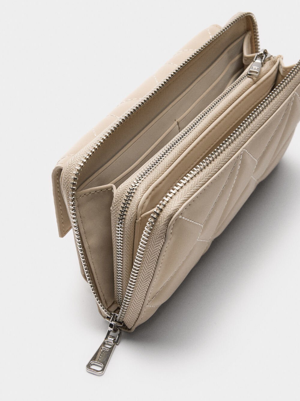 Padded wallet with soft texture