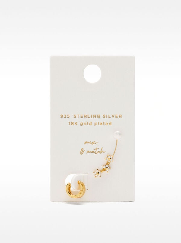 Earring set with zirconia – 925 sterling silver