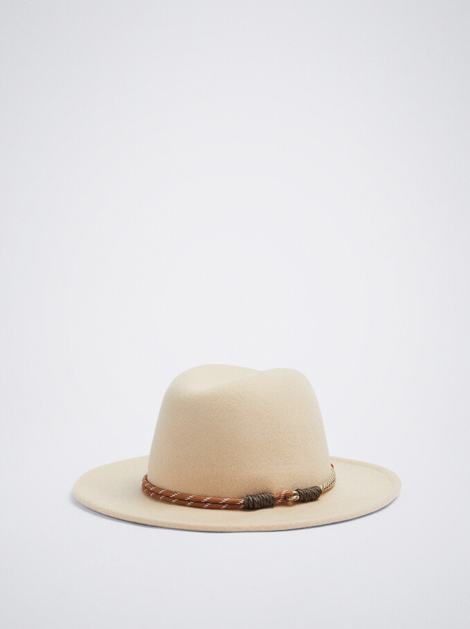 Woollen Hat, Ecru, hi-res