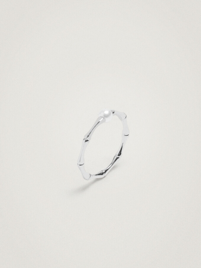 Gold-Toned Ring, Silver, hi-res