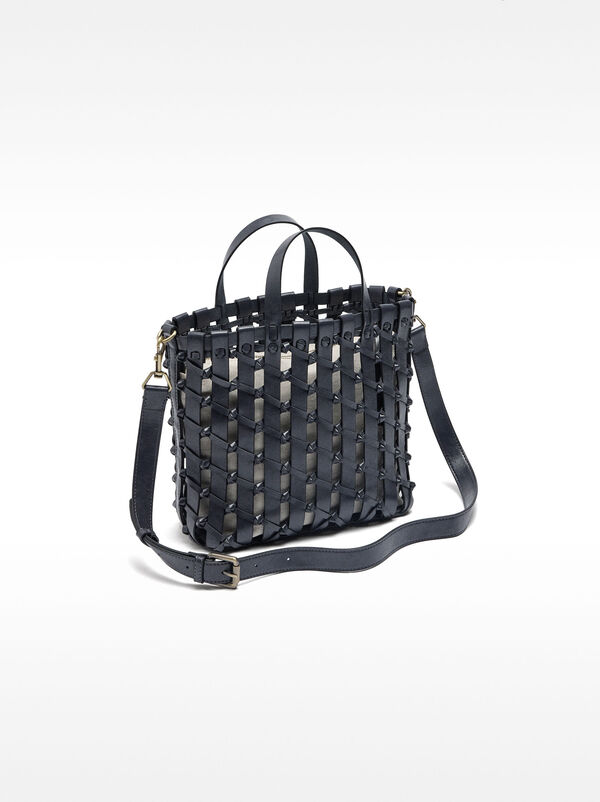 Tote bag braided with knots