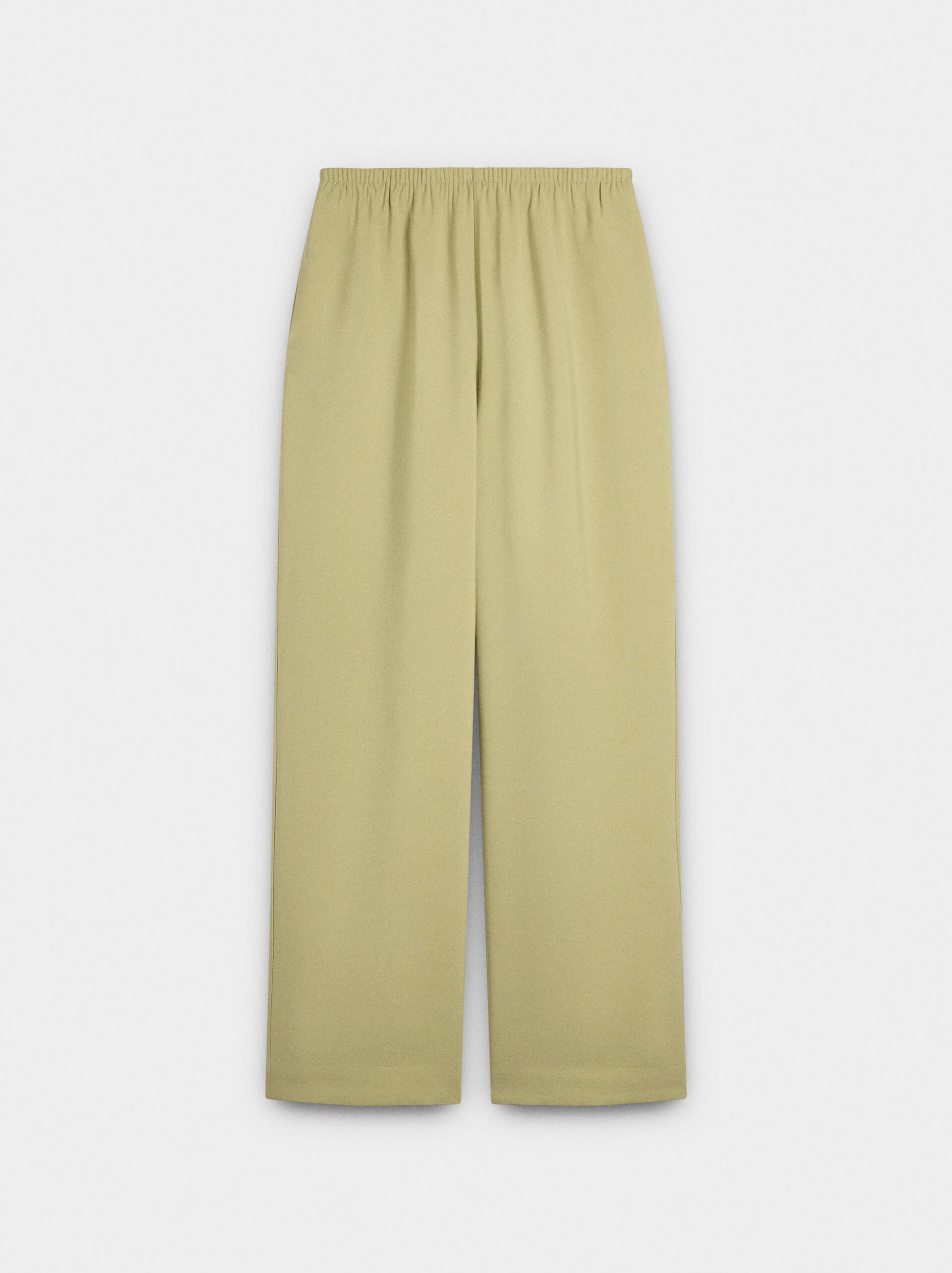 Loose-fitting trousers with elastic waistband image number 5.0