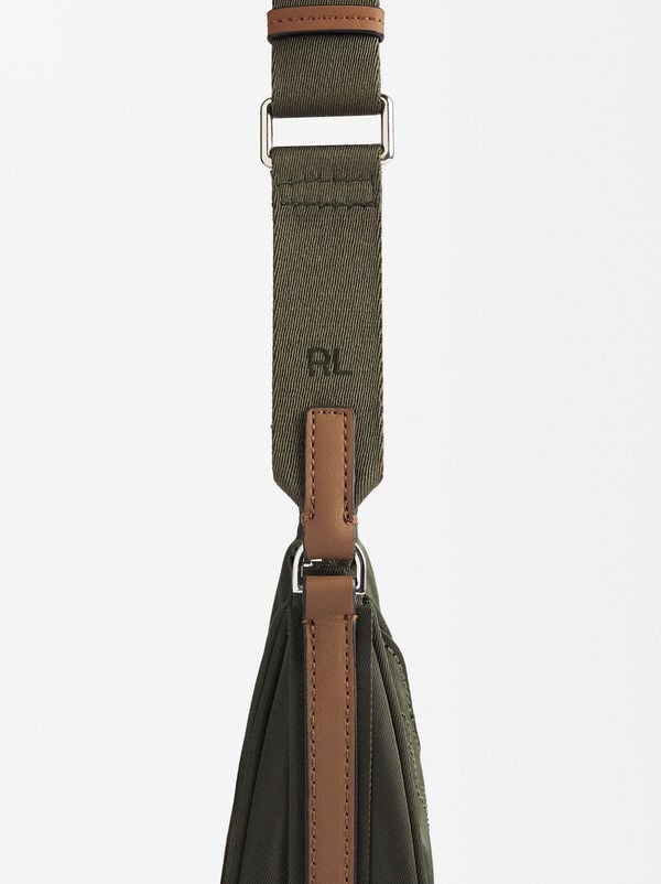 Nylon hobo crossbody bag