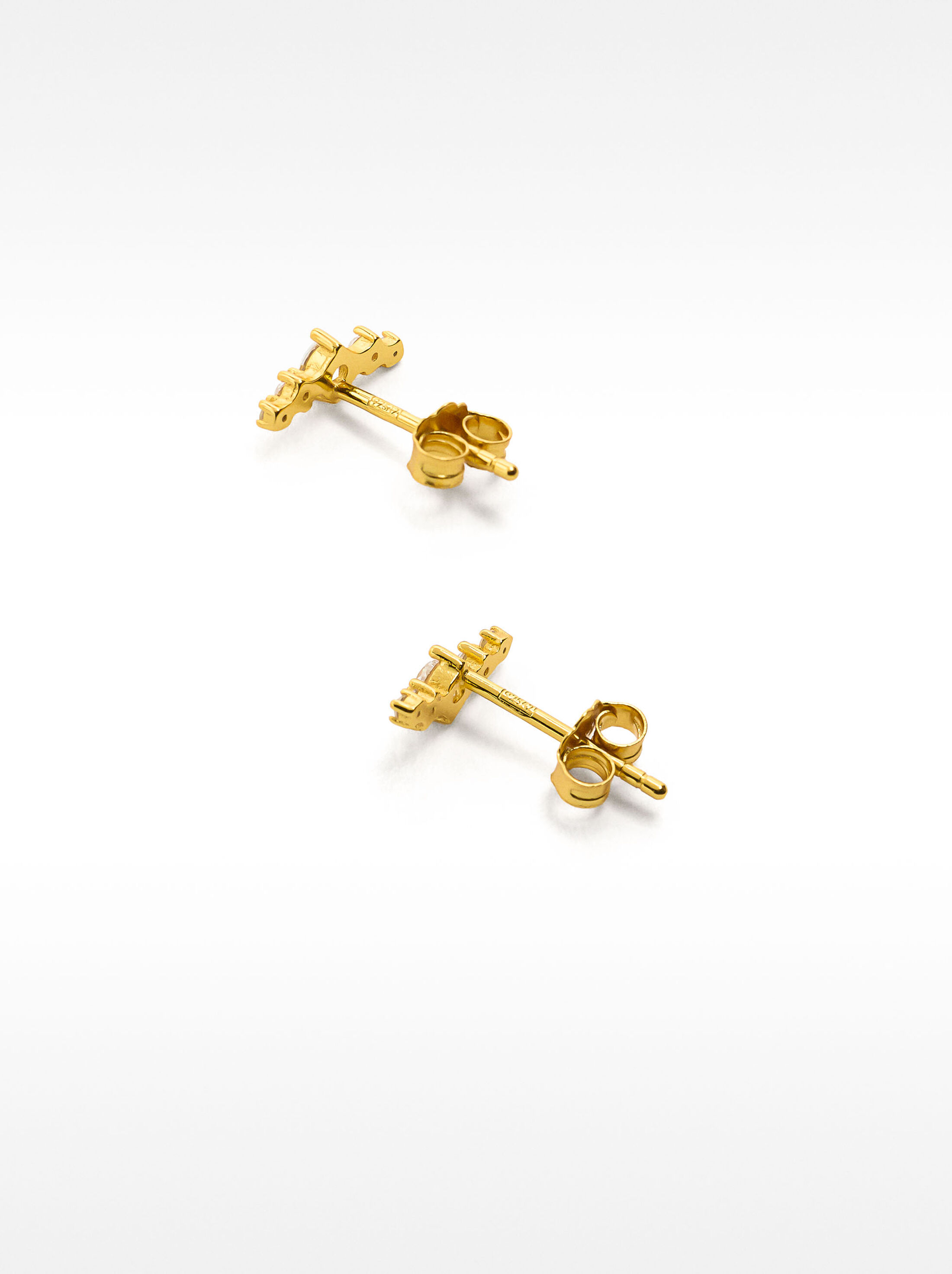 Earrings with zirconias - 925 sterling silver image number 3.0