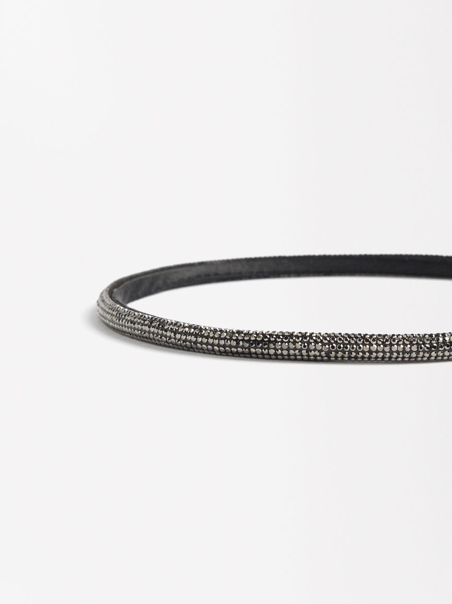 Bandolete fina com strass