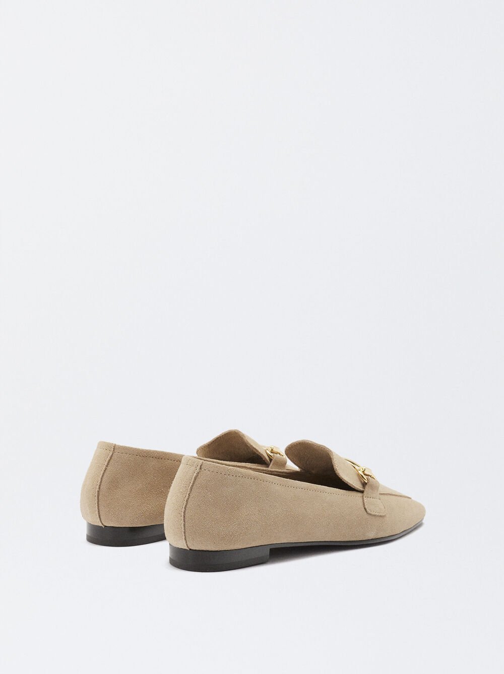 Online Exclusive - Suede Leather Loafers Buckle