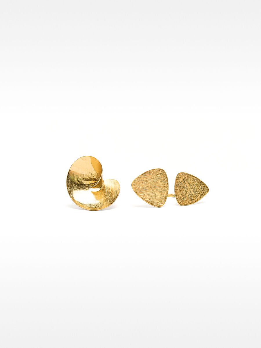 Set de anillos efecto cepillado