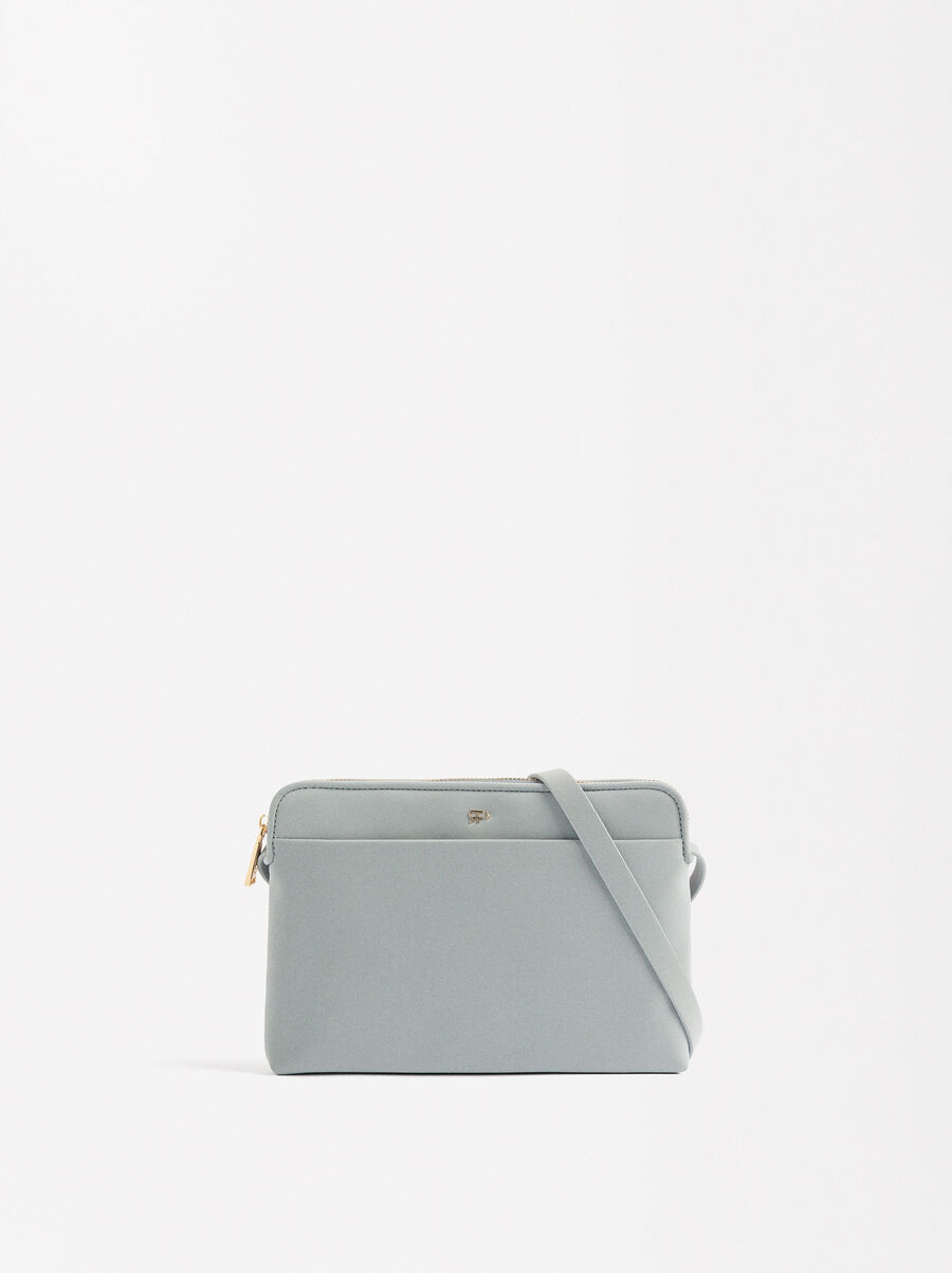 Crossbody-Tasche mit Samt-Effekt