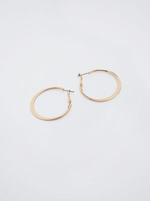 Set Of Golden Hoop Earrings image number 3.0