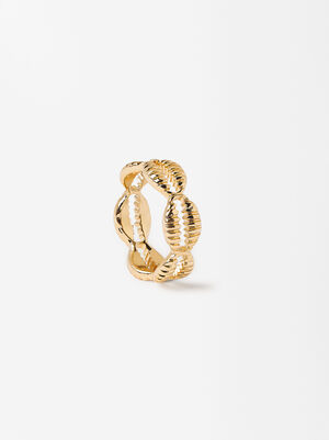 Golden Ring With Shells