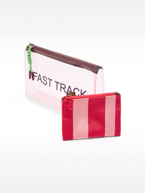 Double cosmetics bag