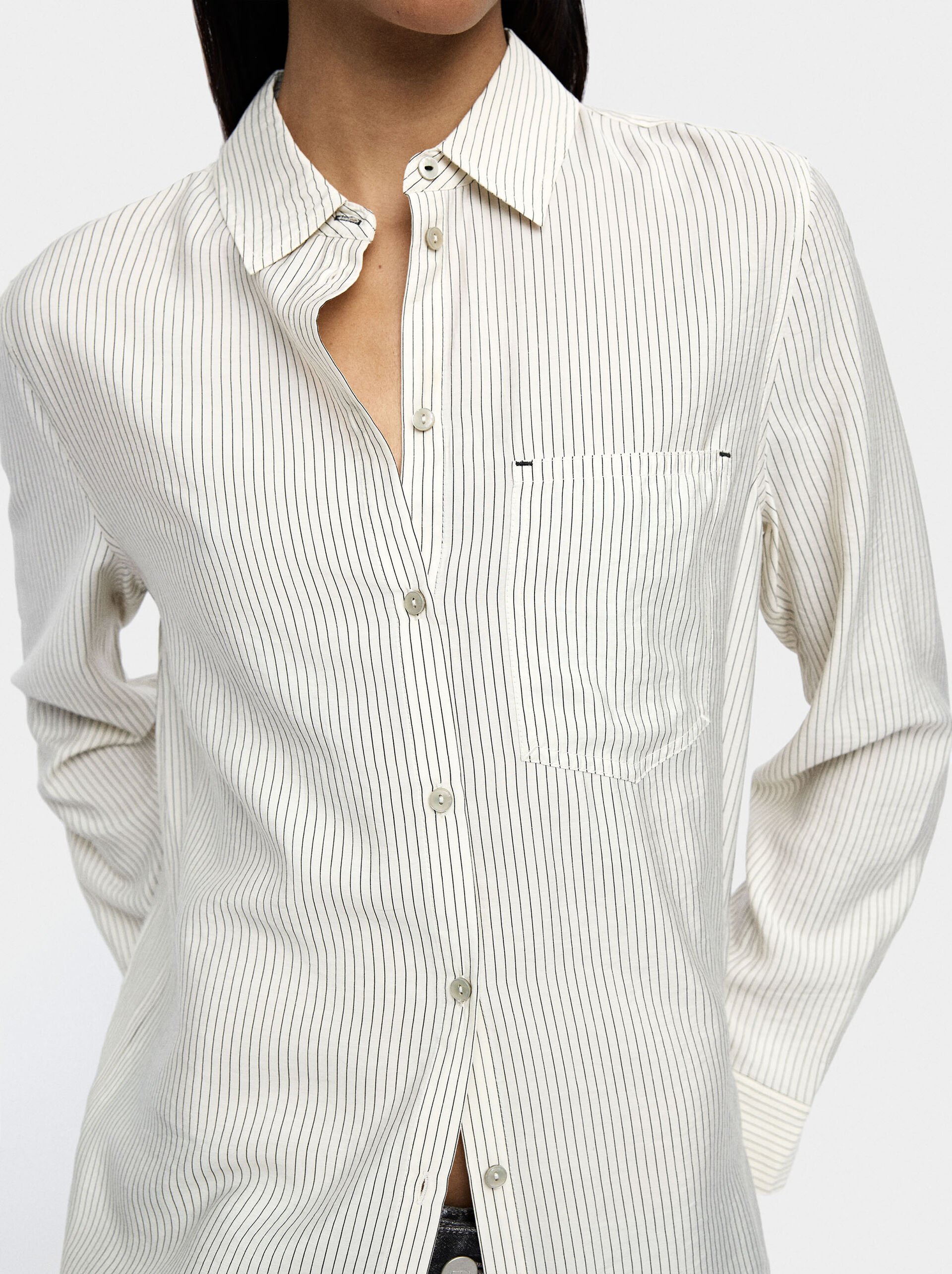 Camisa de rayas manga larga image number 1.0
