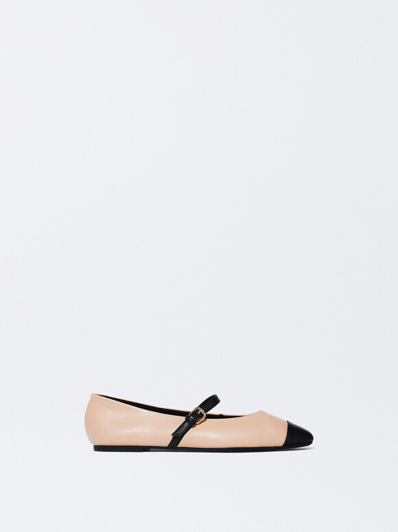  Buckled Ballerinas, Pink, hi-res