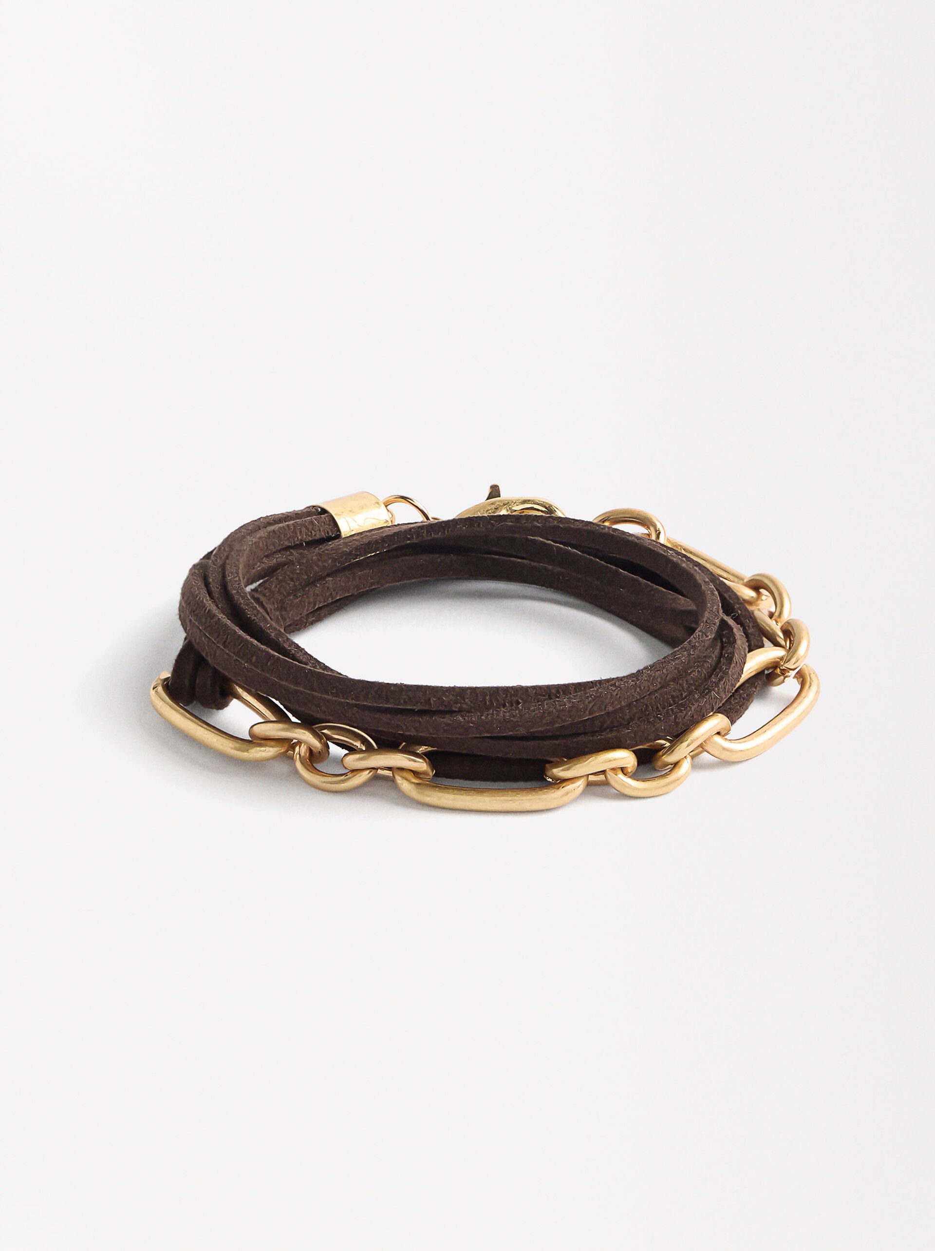 Bracciale per scarpe con cordino in pelle image number 0.0