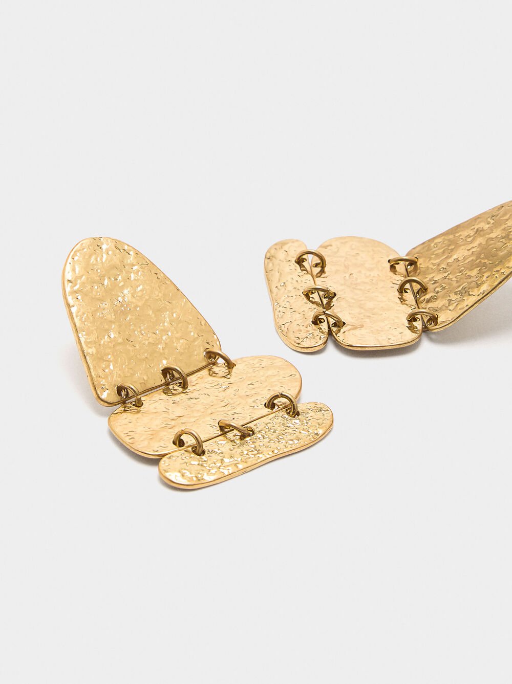 Long geometric earrings