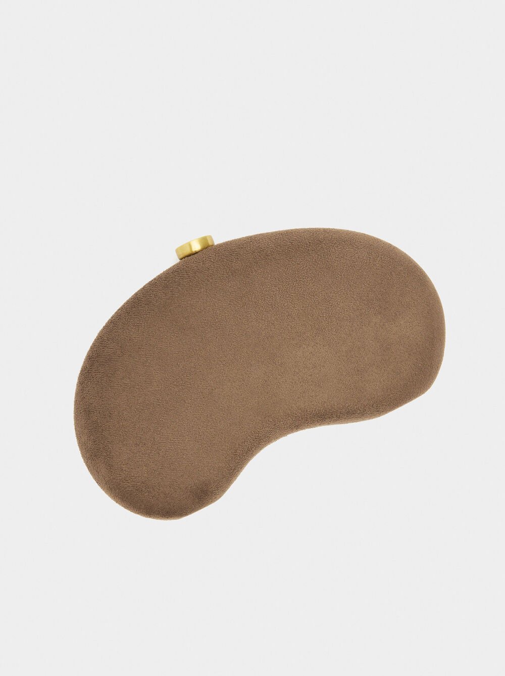 Pochette ovale da festa con effetto pelle