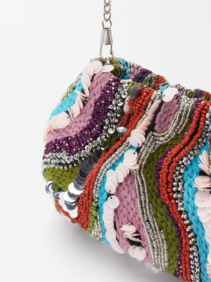 Online Exclusive - Party Bag With Beads And Sequins, Multicolor, hi-res