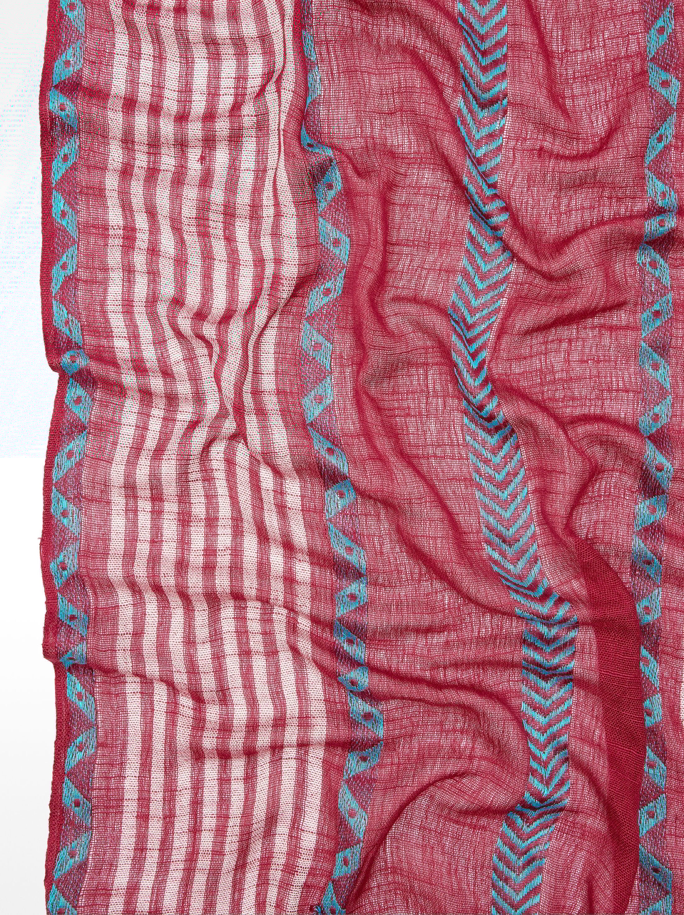 Printed cotton scarf image number 3.0