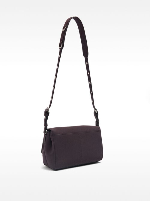 Crossbody bag with flap