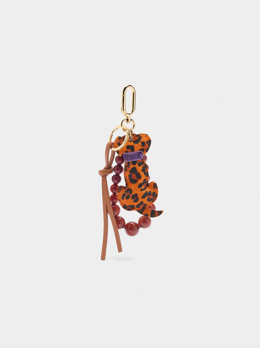 Dog keychain charm