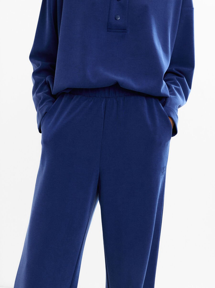 Flowy trousers with elastic waistband