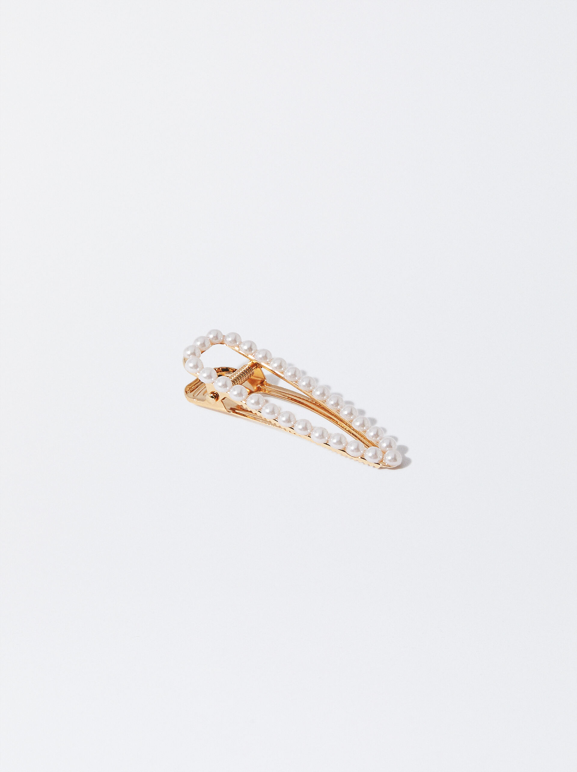 Hair Duckclip With Pearls image number 0.0