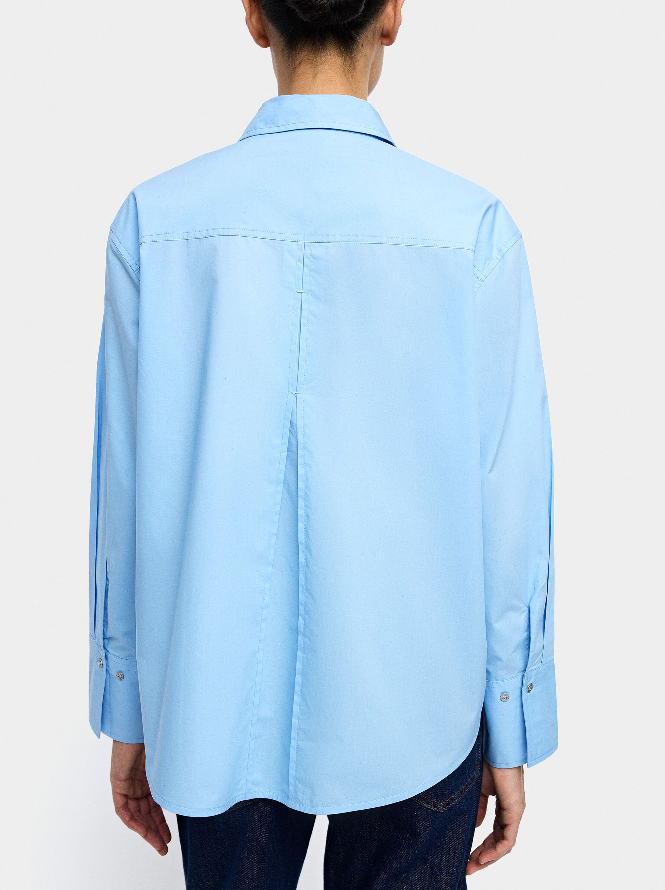 Long-sleeve shirt with 100% cotton image number 3.0
