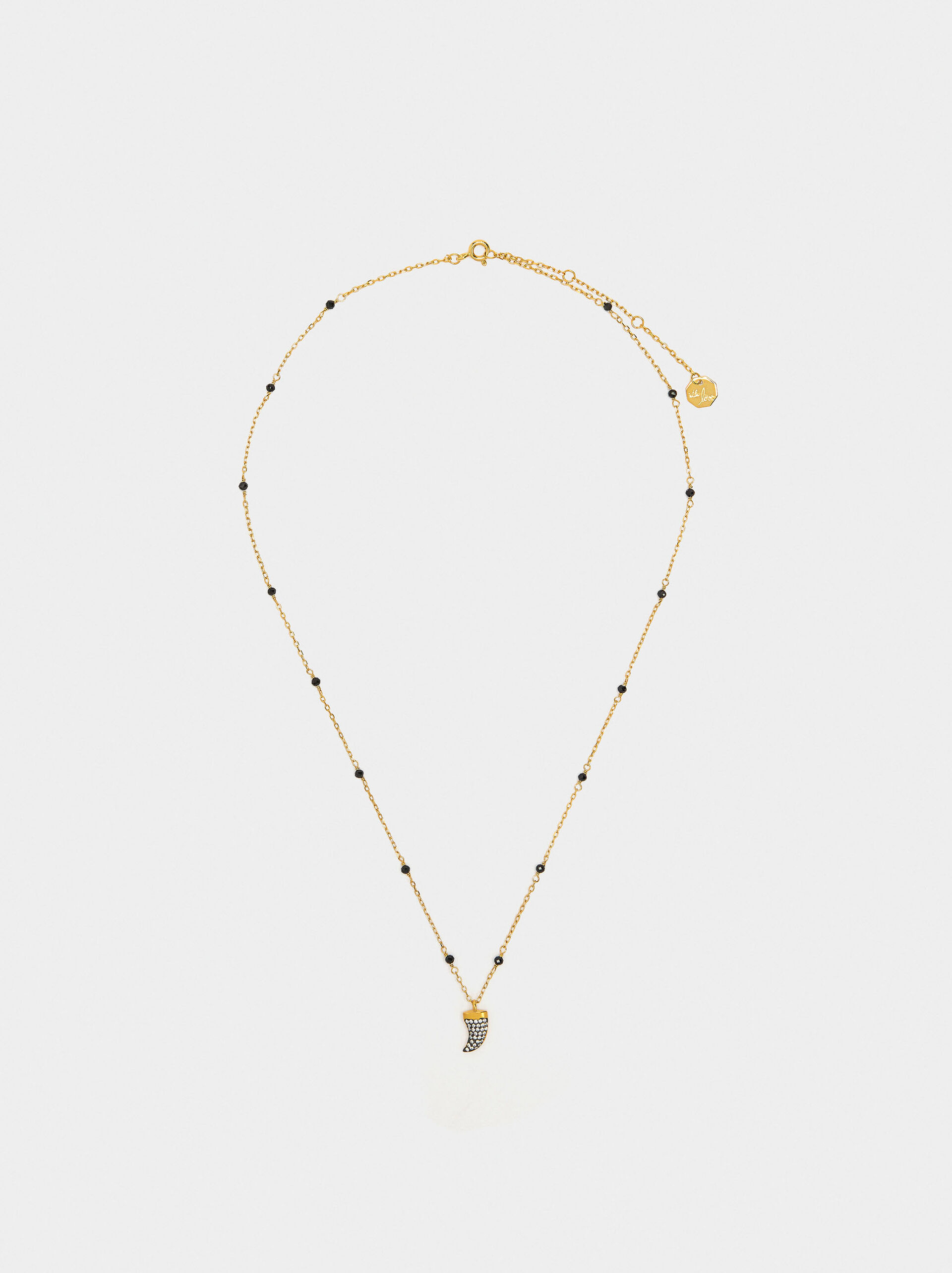 Necklace with stones and zirconia - 925 sterling silver image number 1.0