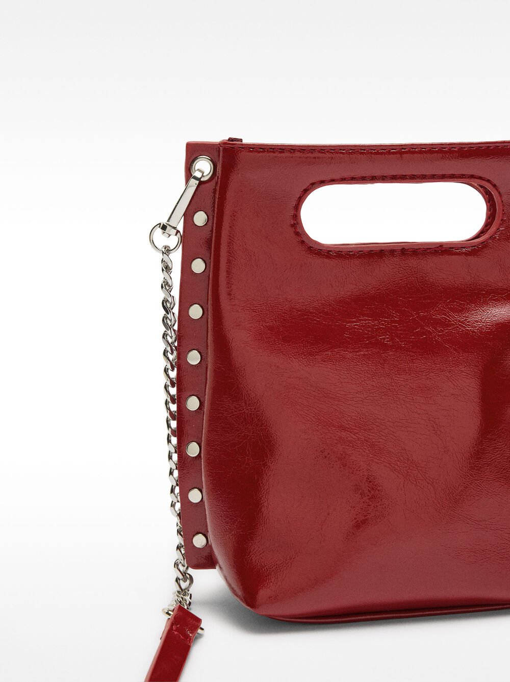 Tote bag with cracked effect