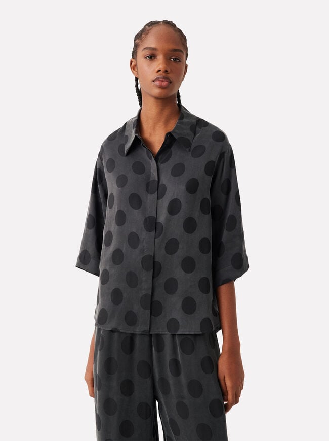 Online Exclusive - Polka Dot Lyocell Shirt image number 0.0