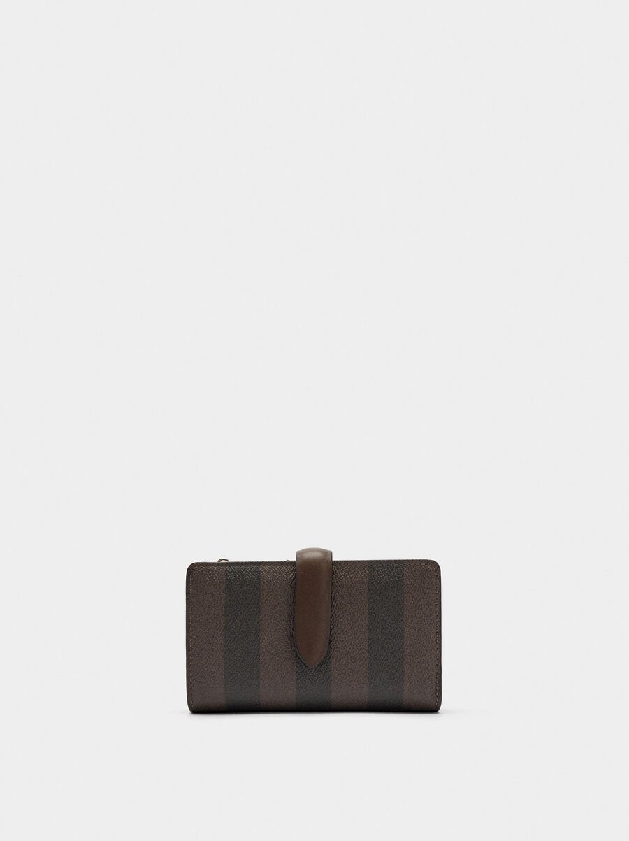 Wallet with stripes M