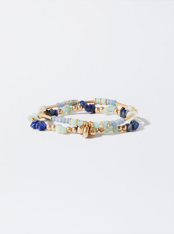 Bracelet Élastique Avec Des Pierres  Fantaisies, Multicolore, hi-res