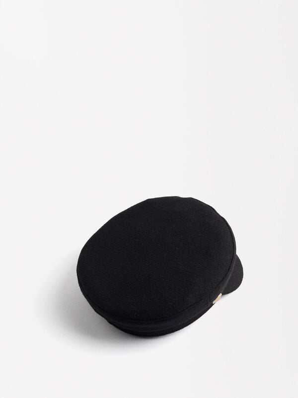 Wool- blend sailor cap