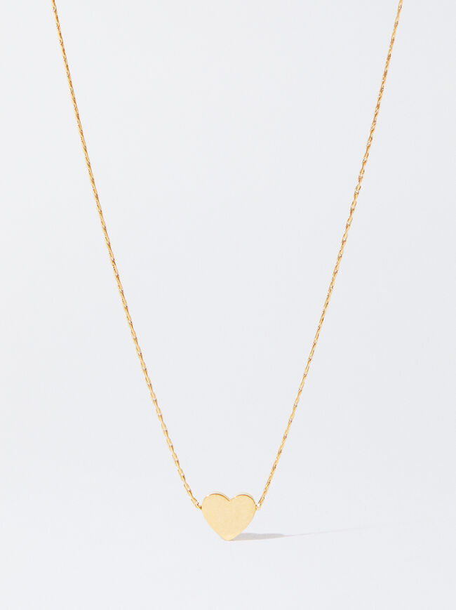 Stainless Steel Necklace With Heart image number 0.0