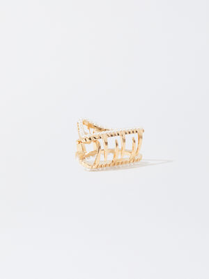 Hair Claw With With Pearls image number 2.0