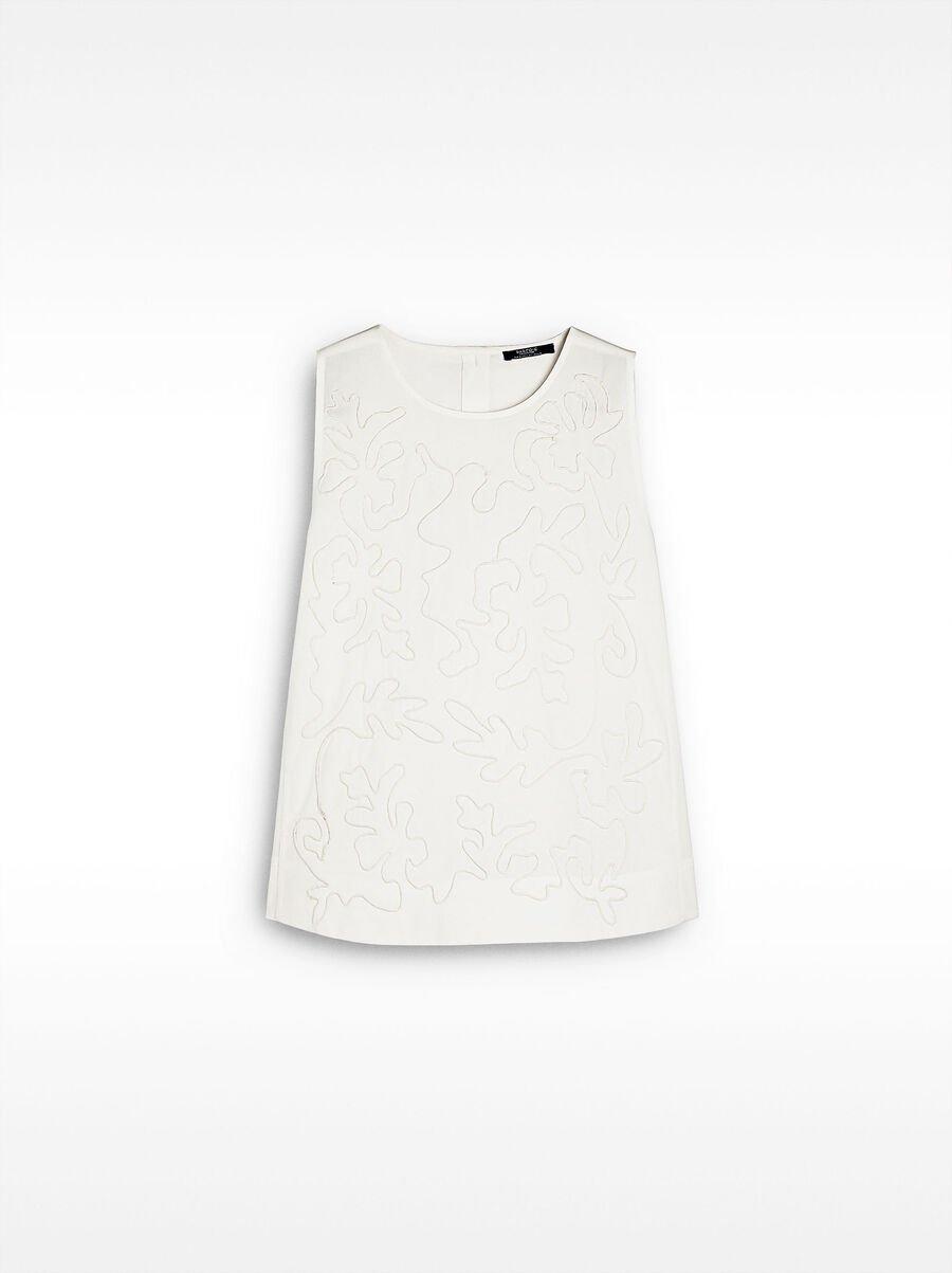 Top with embroidery 100% cotton