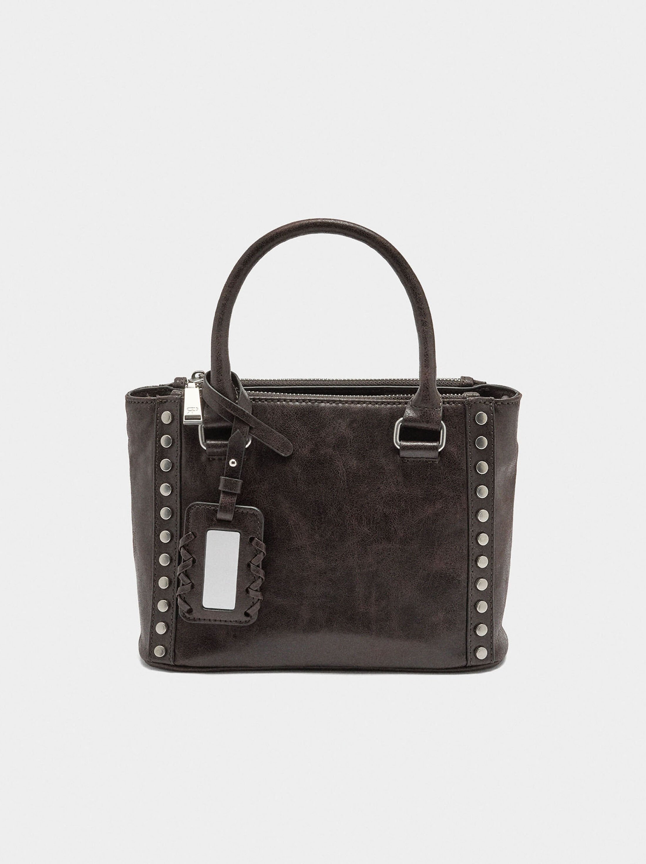 Tote bag with studs image number 4.0