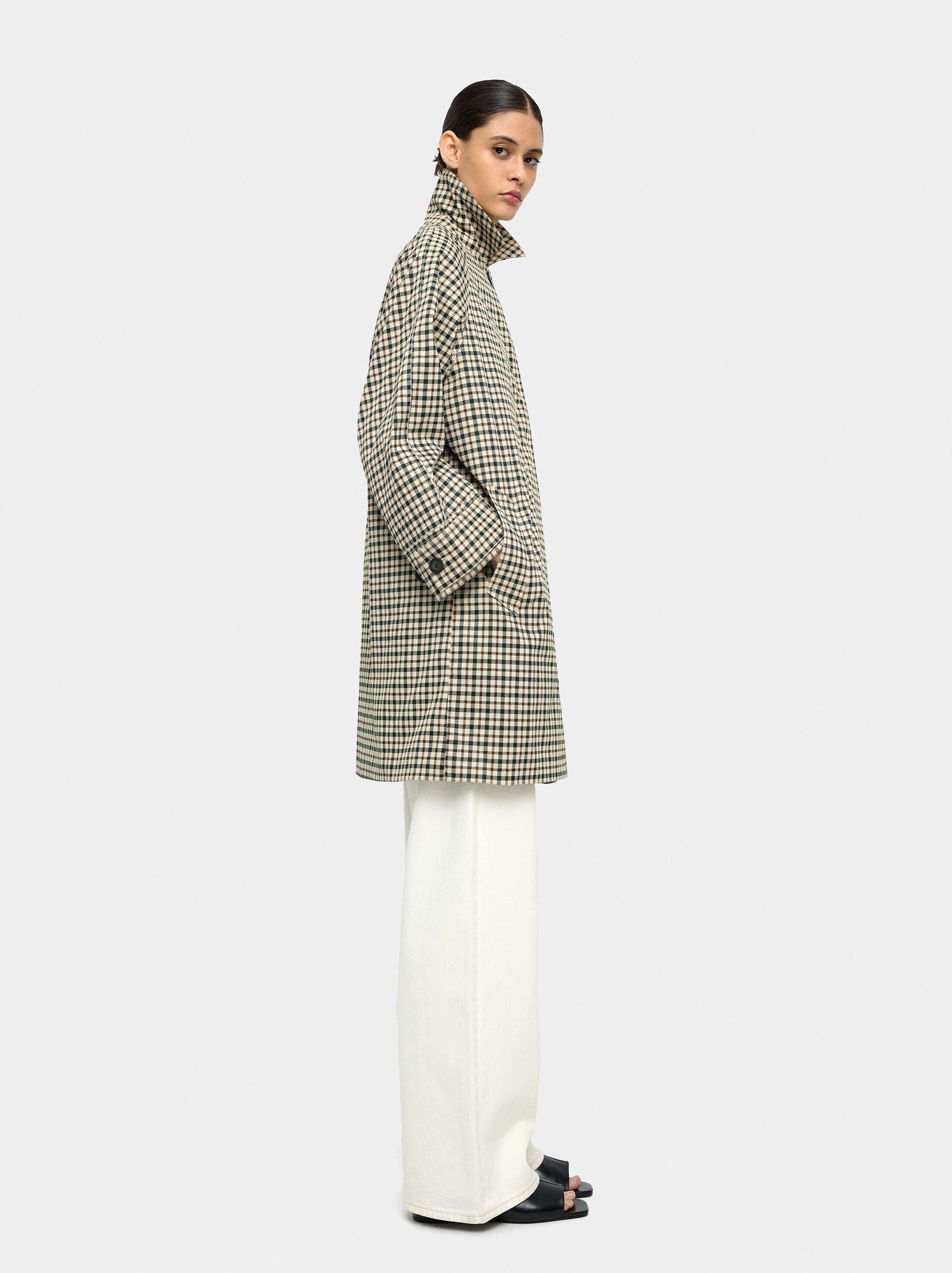 Parca estampat de quadres image number 2.0