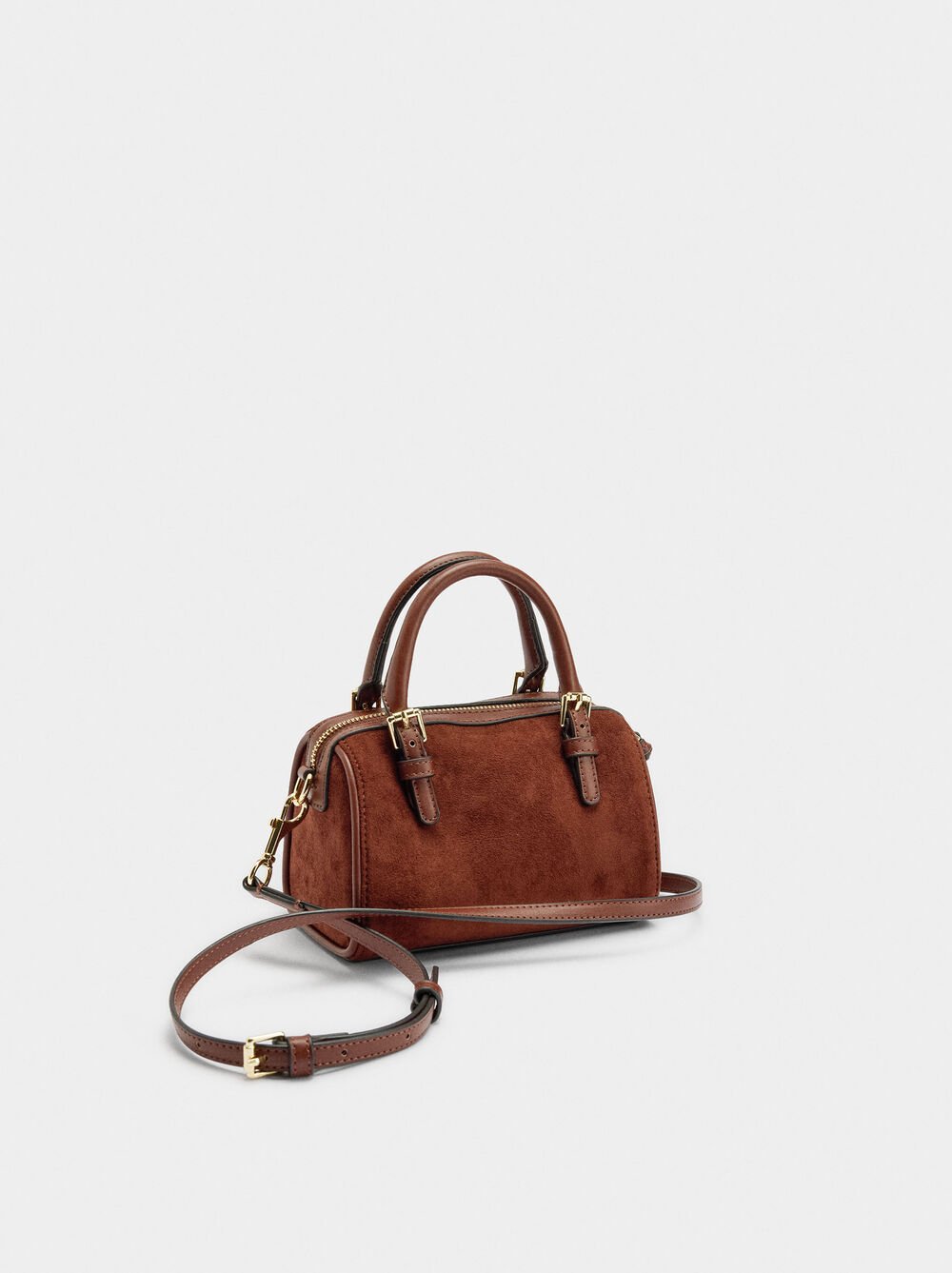 Leather-effect bowling bag S