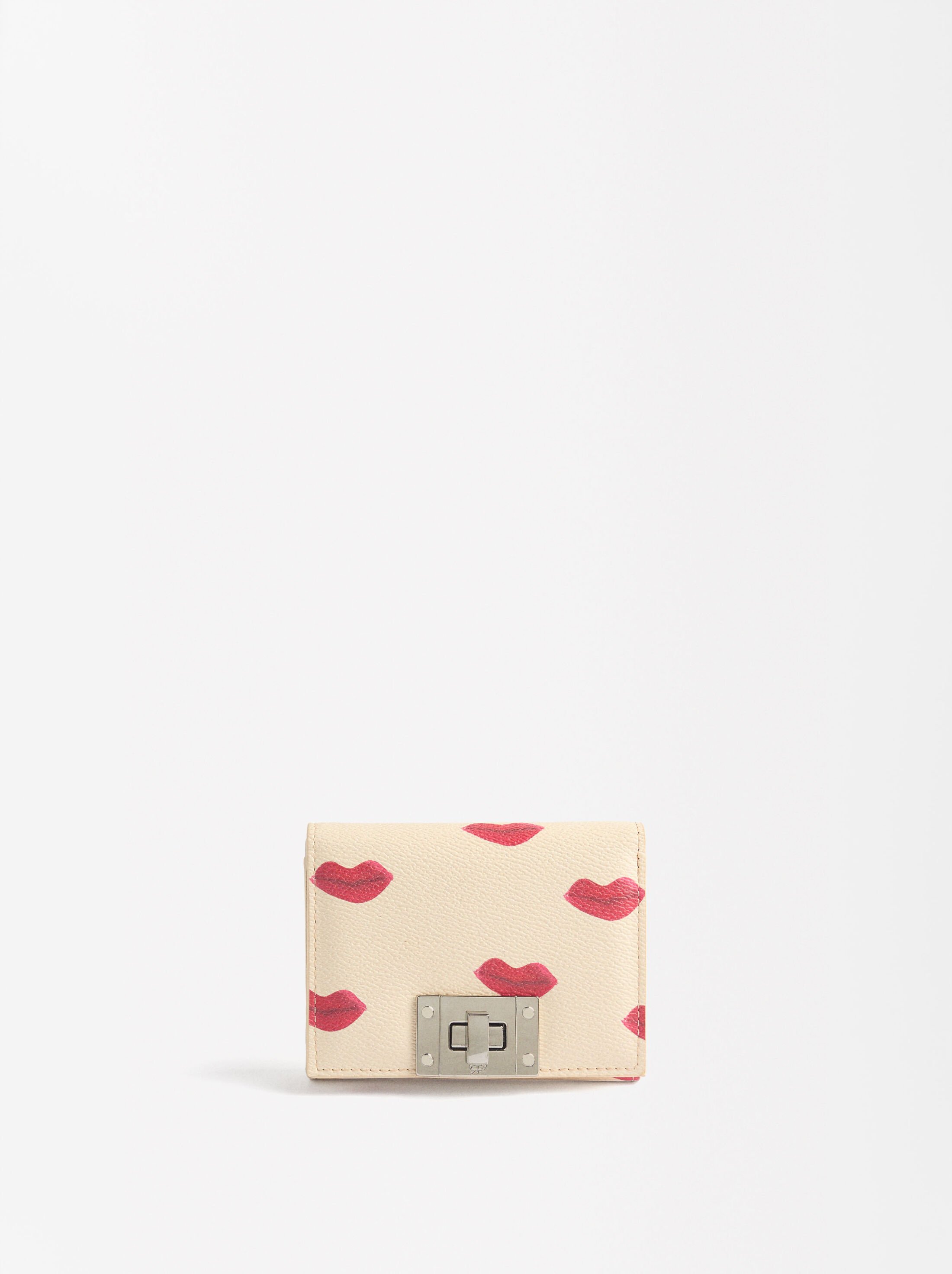 Printed wallet with swivel clasp image number 0.0