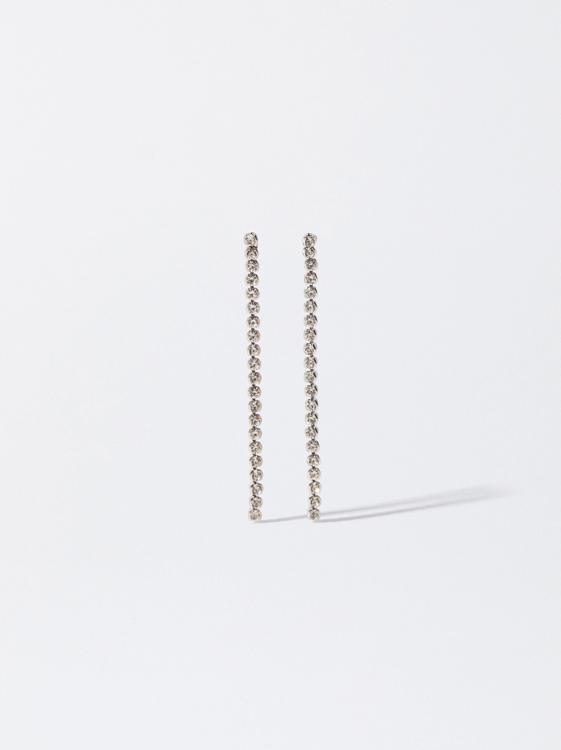 Silver Earrings  With Zirconia image number 0.0