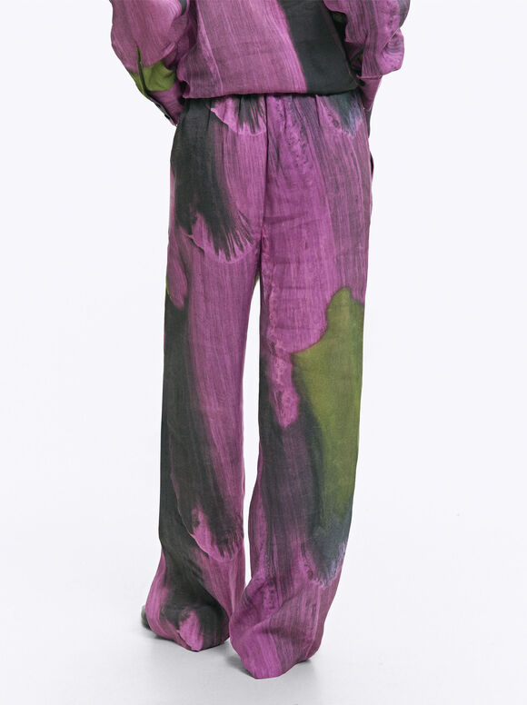 Pantalon À Imprimé, Multicolore, hi-res