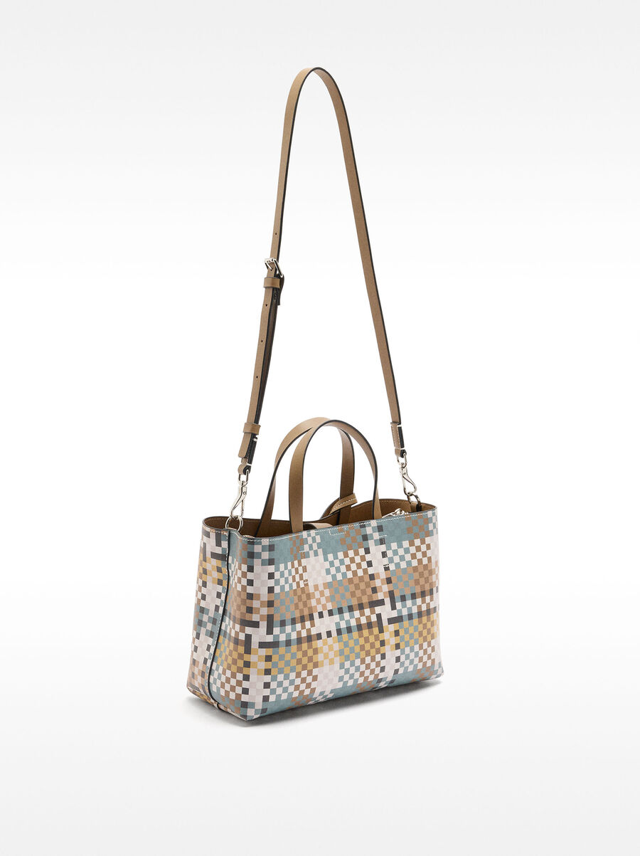 Checkered tote bag
