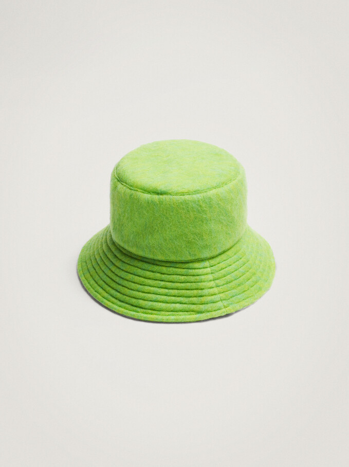 Textured Bucket Hat, Green, hi-res