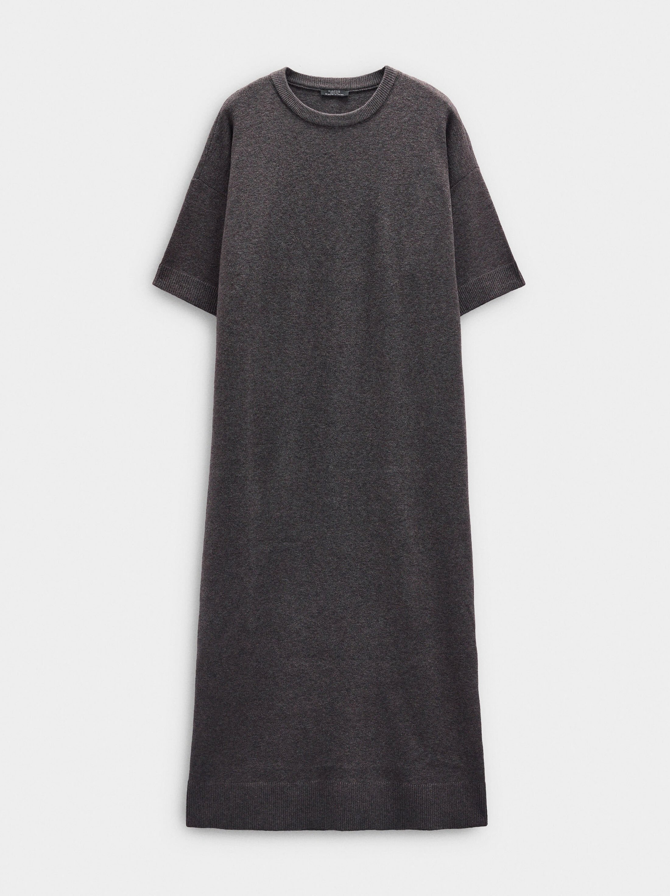 Midi knit dress image number 4.0