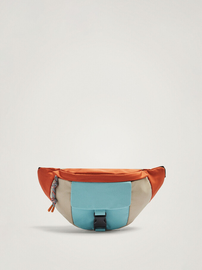 Nylon Belt Bag, Orange, hi-res