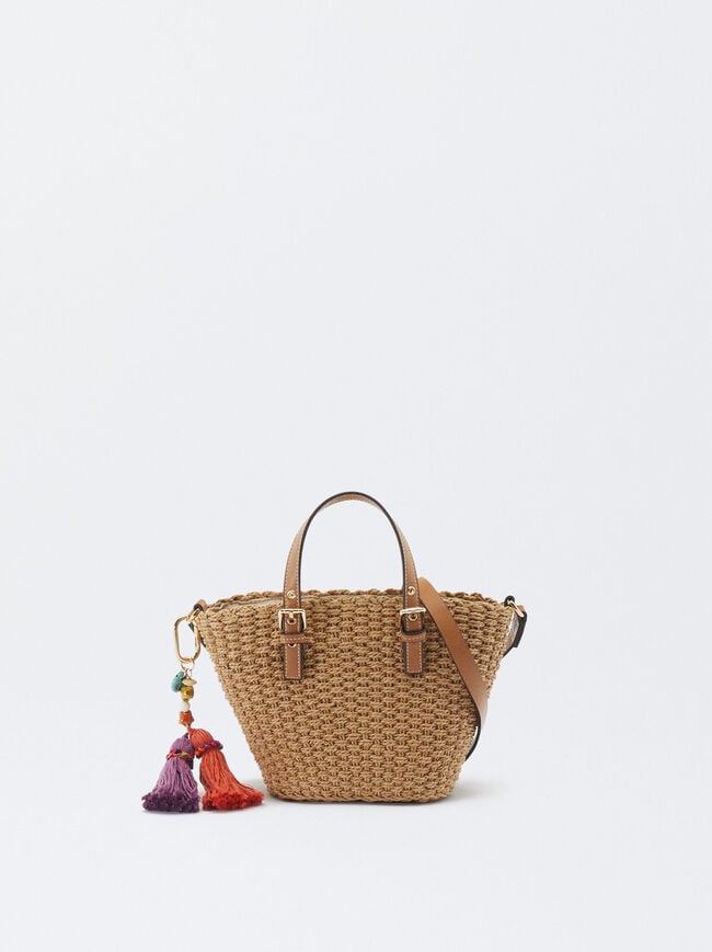 Straw Effect Tote Bag image number 0.0