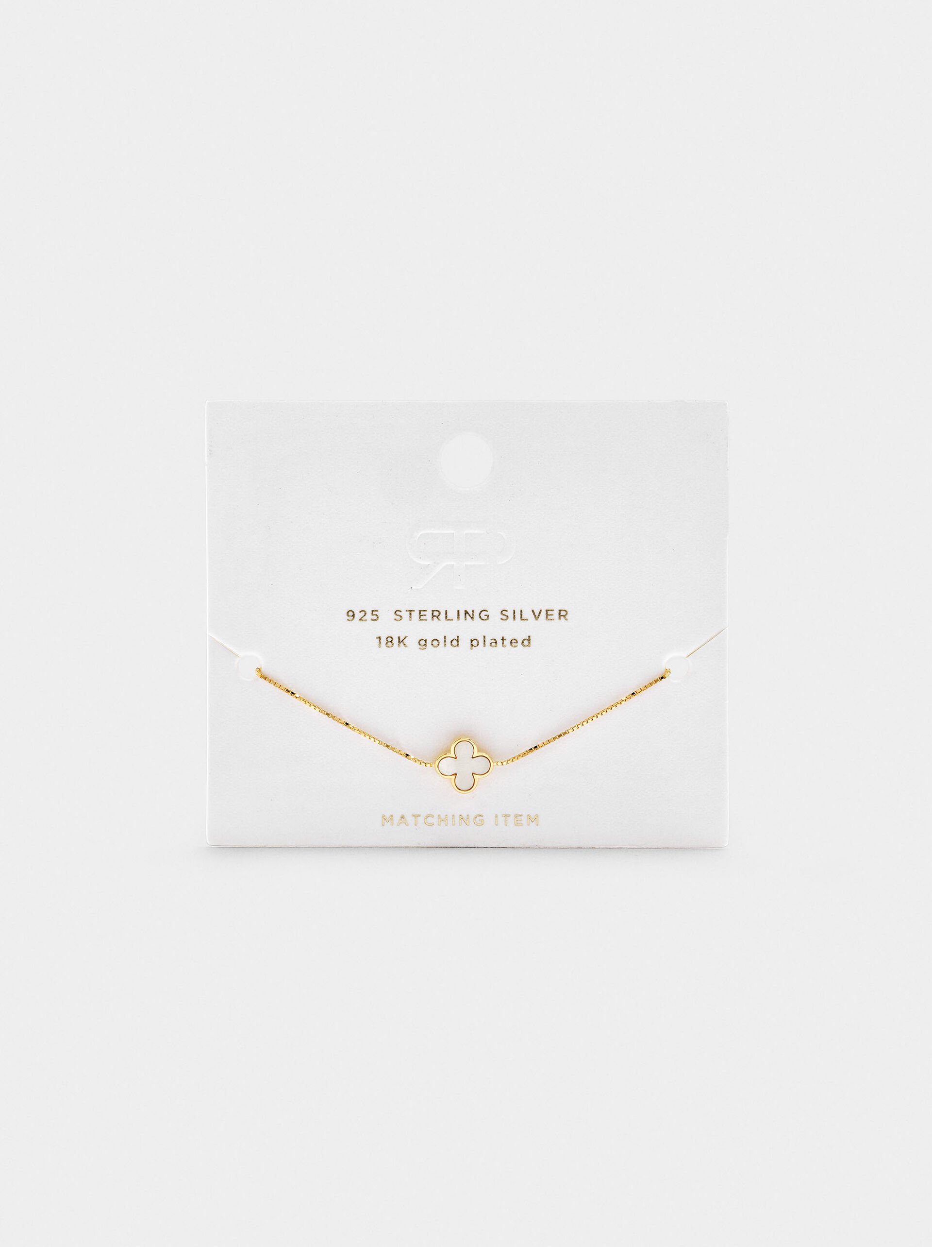 Bracelet with clover pendant - 925 sterling silver image number 4.0